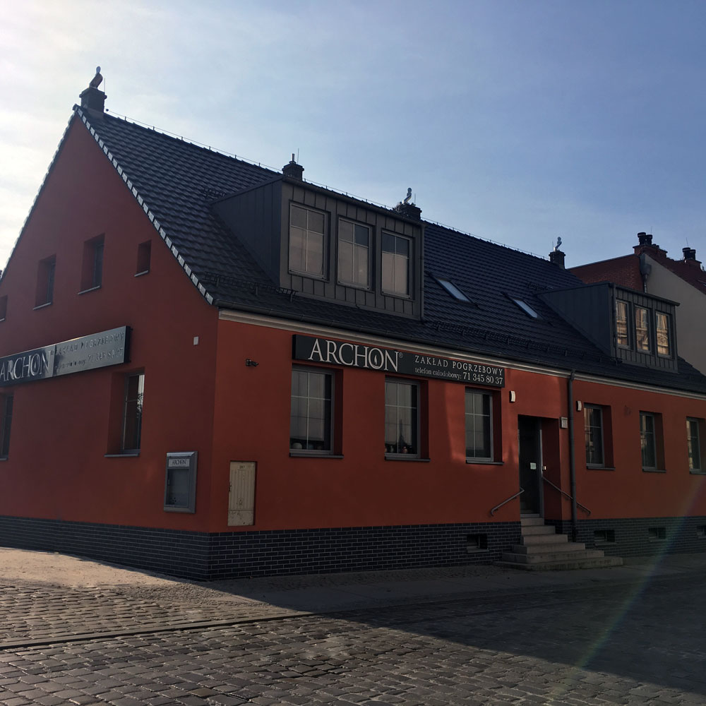 Budynek zakładu pogrzebowego Archon we Wrocławiu