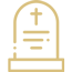 Złote logo firmy Archon, symbolizujące usługi pogrzebowe oferowane we Wrocławiu.